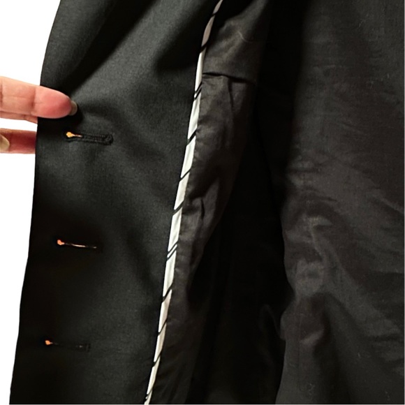 Laundry By Shelli Segal Wool Stretch Three Button Blazer Flaw - Picture 3 of 8